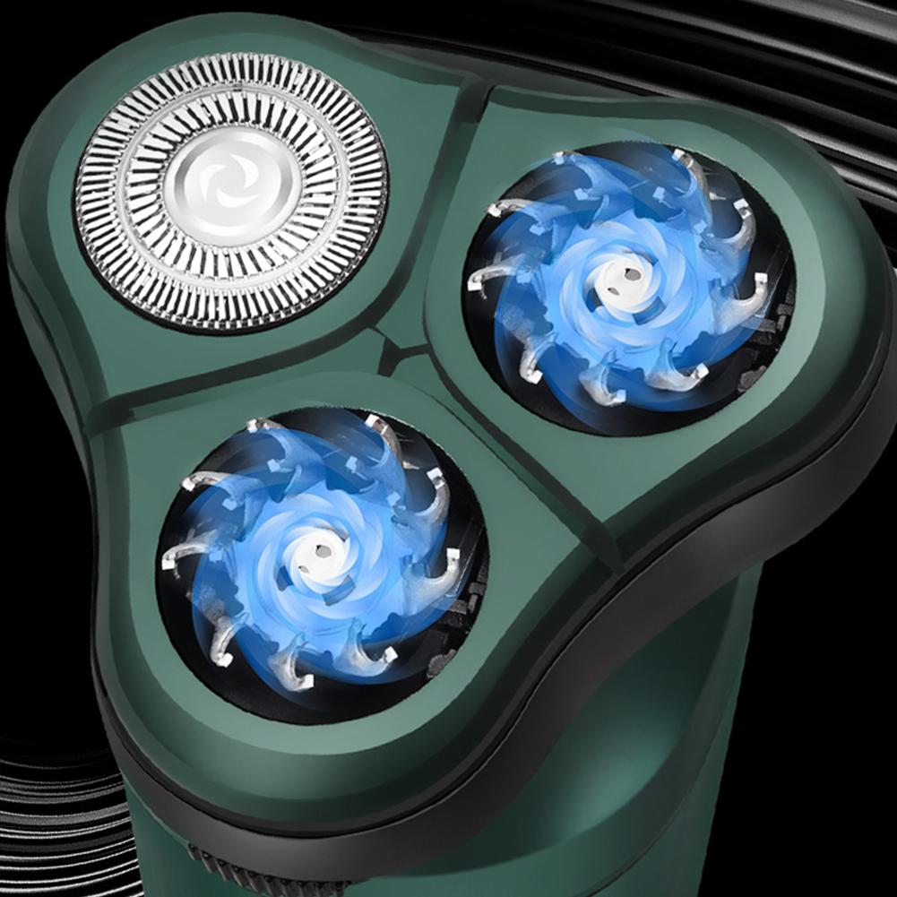 Men Electric Travel Shaver Washable Three-head Floating Razor Painless Cordless Trimmer Shaving Face Beard Razor Portable Shaver