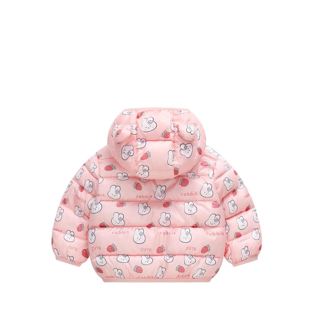 Children's Cartoon Down Cotton Jacket - Lightweight Spring/Autumn Outerwear for Toddlers (Boys & Girls)