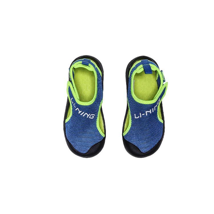 Li Ning Kids Non-Slip Durable Sandals Kids Sandals Blue YKKQ018-11