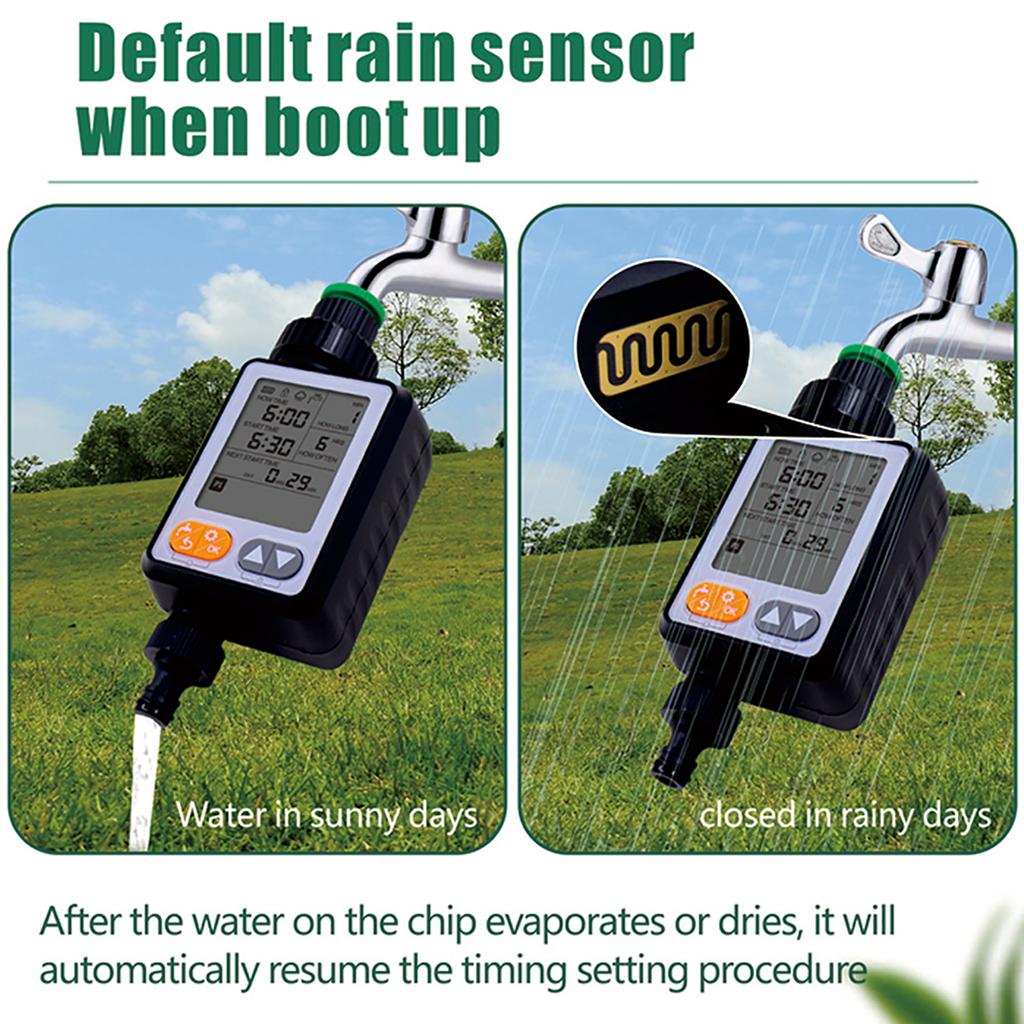 Gardening Irrigation Timer Automatic Watering Device Garden Balcony Rain Sensing Control Intelligent Irrigation System