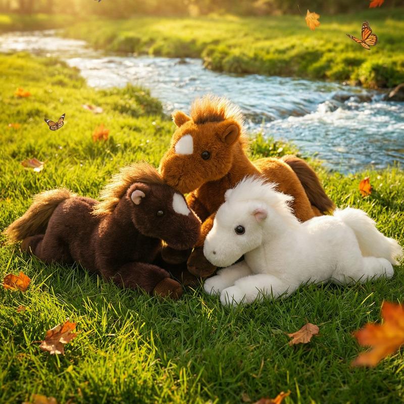 New Product: Wind-facing Pony, Qianlima (a Legendary Horse In Chinese Mythology) Standing And Lying Posture, Zodiac Horse Mascot, Plush Toy Figurine