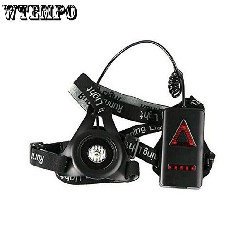 2PCS Outdoor Exercise Lighting Lamp USB Charging Chest Lamp Riding Lamp Mountain Climbing Camping Lamp Night Running Lamp