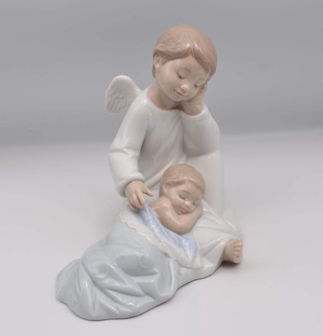 

[Б/У] Ангел-хранитель #6961 Льядро Испания Фарфор Глянцевая отделка Винтаж