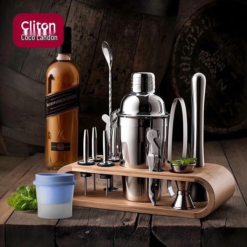 CLITON 304 Stainless Steel Cocktail Shaker Set