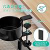 Andacar Under-Table Storage Rack, 360-Degree Rotation, with Drink Holder, Clamp-Type, No Drilling Required, Easy Installation, Cable Management, Cord