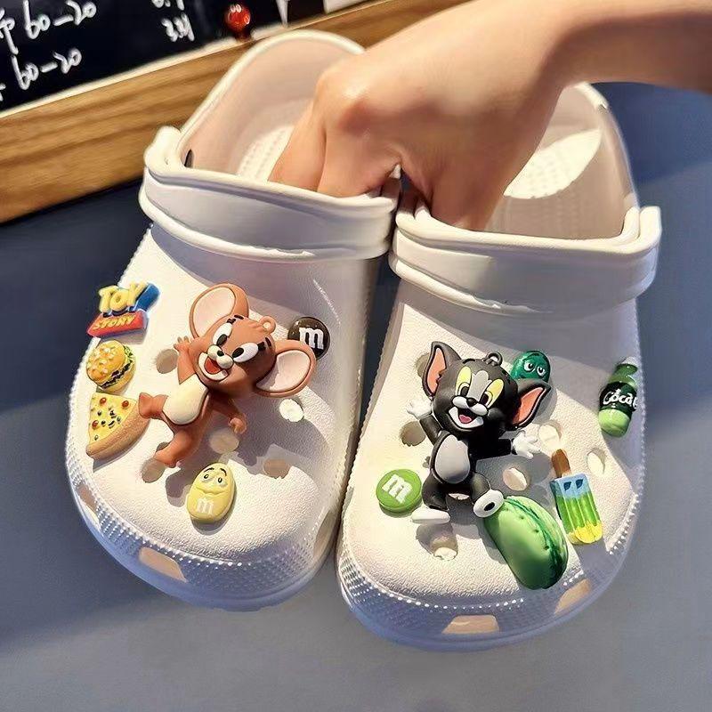 Кот и Мышь Марио Мультяшные Аксессуары для Crocs: DIY Шармы и пряжки для обуви