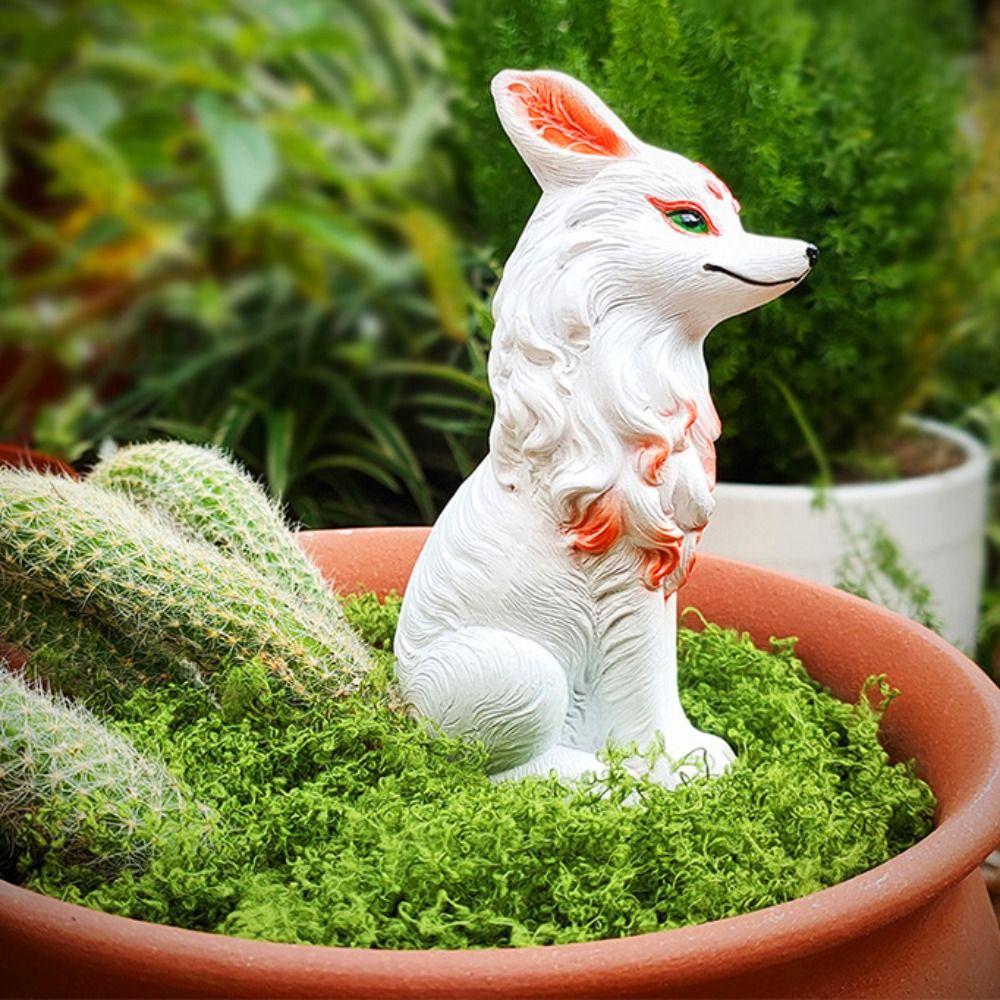 Resin Animal Sculpture Cute Garden Miniatures Figurine Micro Landscape Little Statue  Lawn
