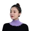 Solid Color Clothes Decoration Korean Style Fake Collar Knitted Scarf Women Bib Neck Guard