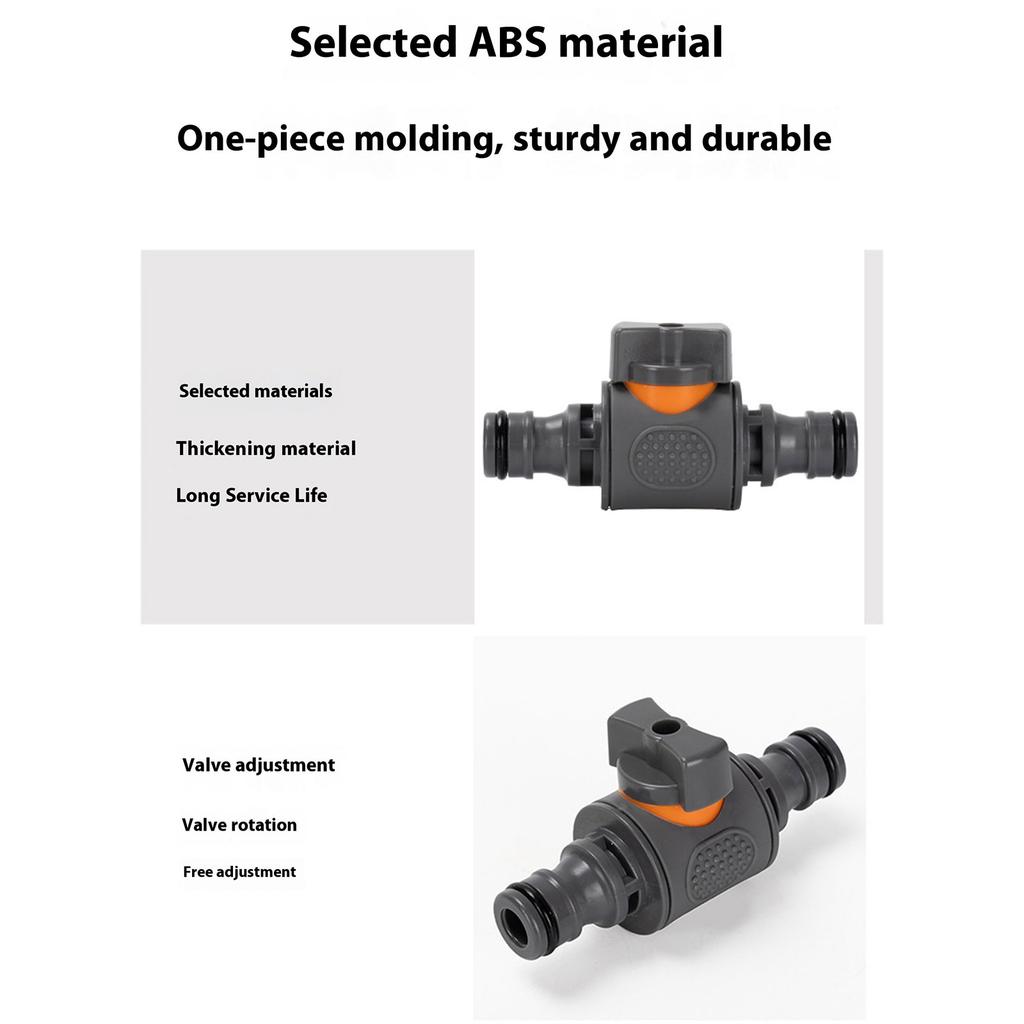 Garden Hose Pipe Tube Quick Release Valve Connector with Control Valve Extender Hose End for Horticultural Irrigation