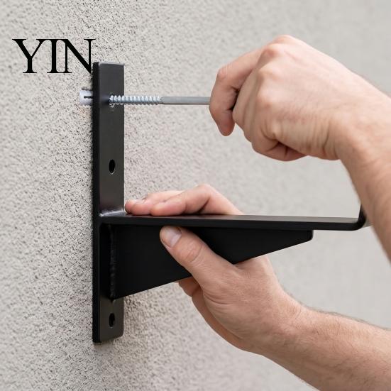 Heavy Load Plant Container Hangers 2PCS Flower Box Brackets, Wall Mounting Planter Reinforced Versatile Storage Hooks for Home Thick Iron Structure