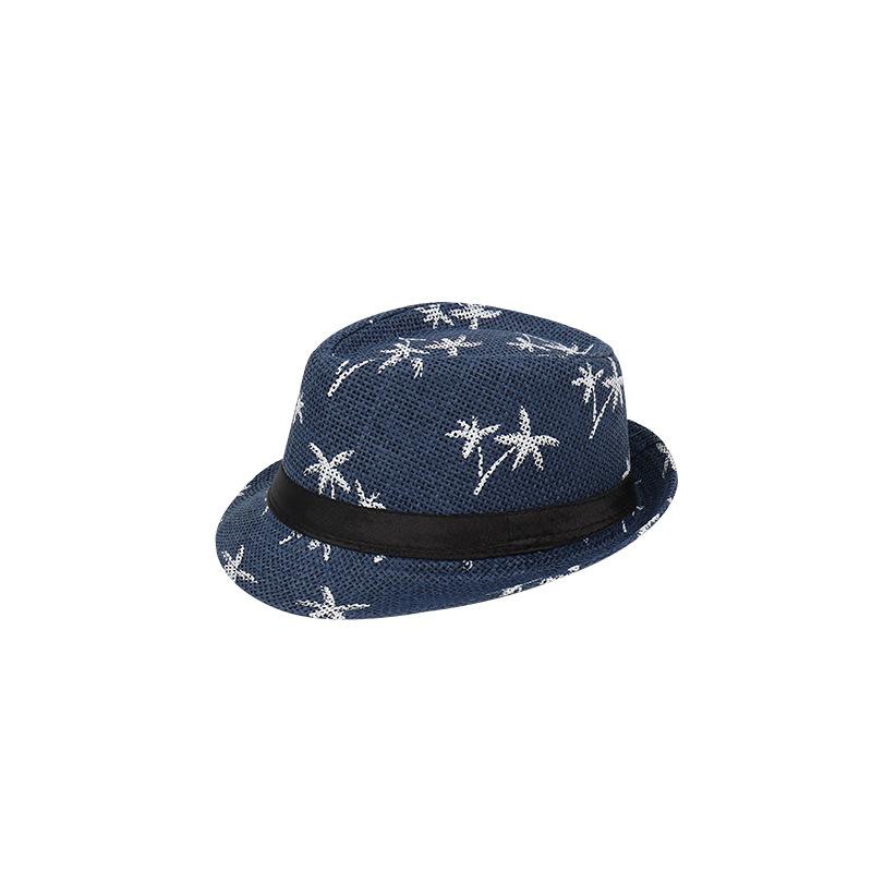Hat Beach Wind Travel Sun Hat British Summer Female Print Papyrus Jazz Hat Breathable Sun Protection