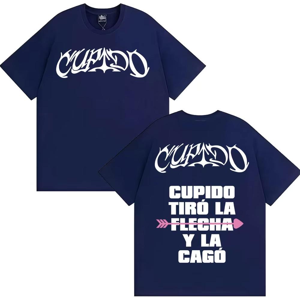 Tini Stoessel Cupido Tiro La Flecha Y La Cago Print T-shirts Men Women Clothing Hip Hop Retro T Shirt Male Cotton Loose T-shirts