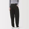 MUJI Kapok Blend Denim Barrel Size M Women's Pants, Black, (BE1ZEA5A)