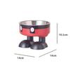 Cute Cartoon Elevated Cats Feeder Bowl Pet Neck Protection Stylish Stainless Steel Large-Capacity Anti-Choking Raised Pet Bowl