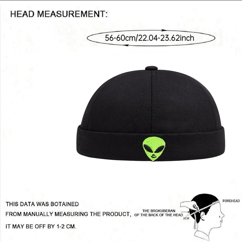 Ny utomjording Broderad Guapi-hatt Hyresvärdshatt Street Hip Hop-hatt Gränslös Hatt Utomhus Fritid Dekorationshatt Döskallehatt Unisex