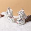Winter Children Snow Boots For Girls Leather Flower Warm Plush Toddler Kids Shoes Non-slip  Cotton Kids Boots