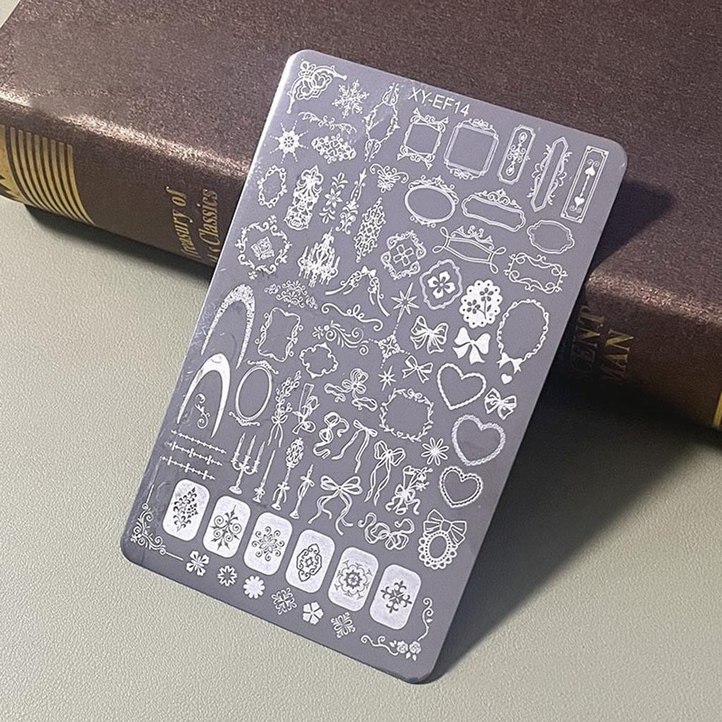 Manicure Template Steel Plate with Print a Variety of Patterns Design for Mother Wives Girlfriends Daughters