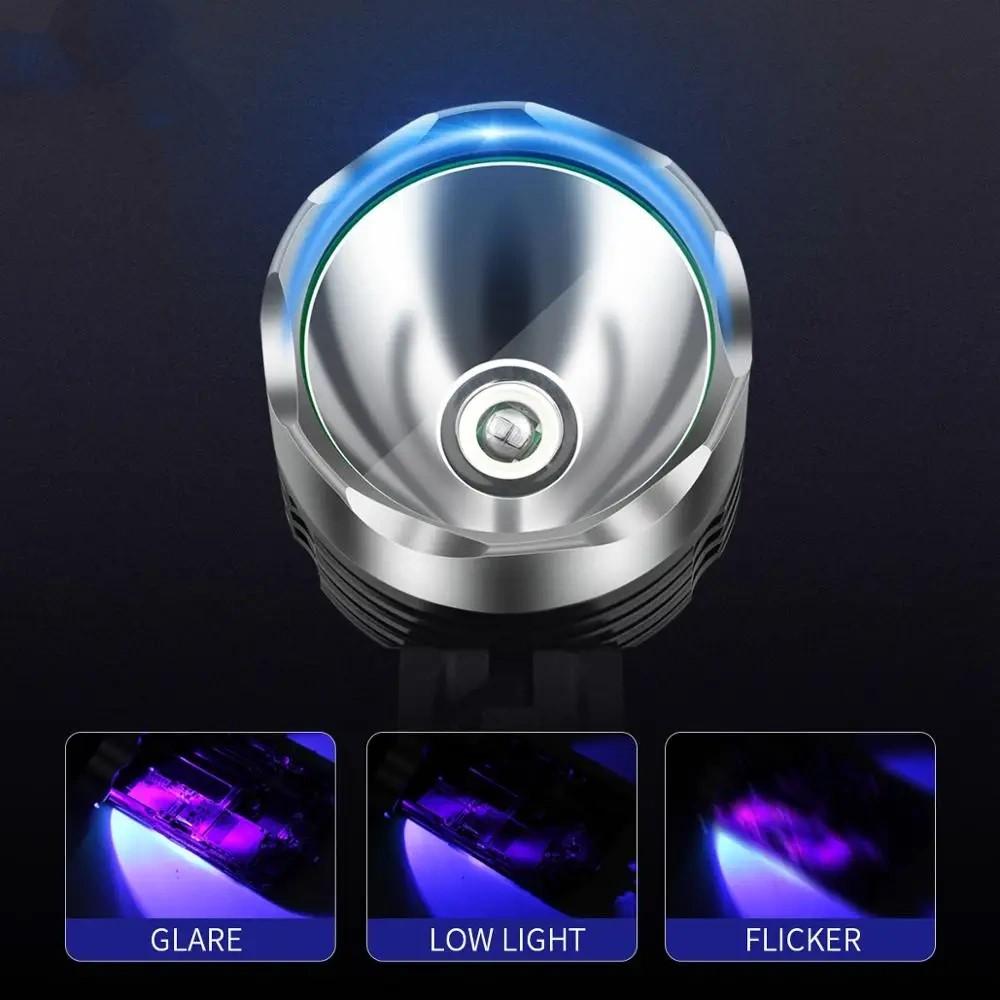 Dimmable USB Rechargeable Dual LED UV Light 10s Curing Green Solder Mask Oil Flashlight Repair Tool Spare Parts