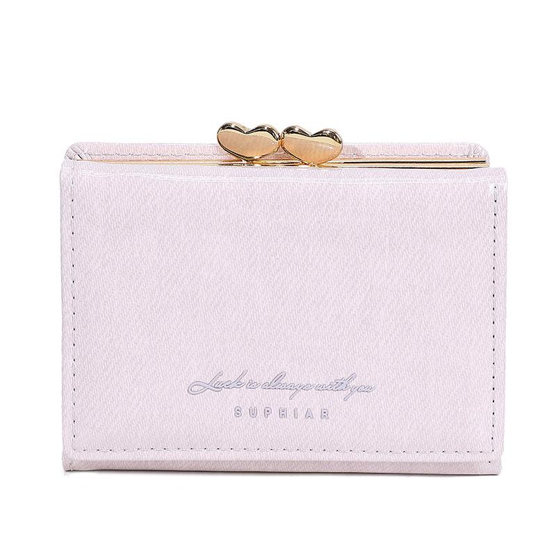New Women's Wallet Simple Change Bag Mini Portable Fashion Clip Wallet Women's High-end Sense