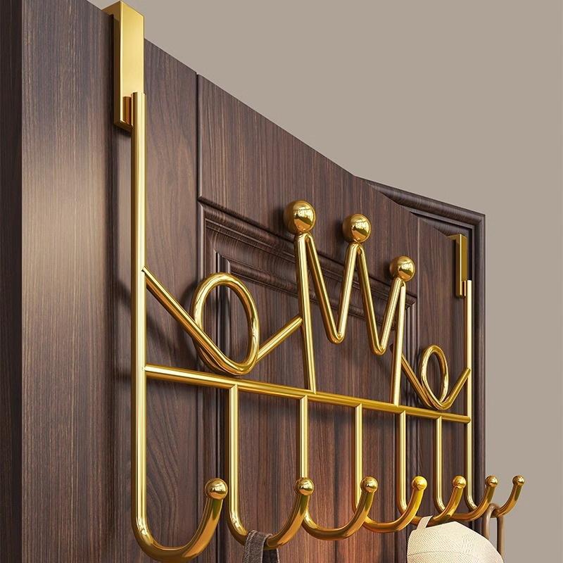 Hanger Entrance Door Hook Coat Rack Door Hook Free Multifunctional Wall Storage Bedroom Clothing Coat Hook