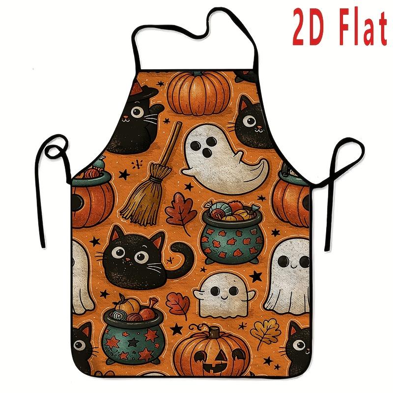 1pc Highland Apron Suitable for Cooking, Baking, Grilling & Crafts - Reusable Scottish Calf Print Apron with Calf Pattern, Bib, BBQ, Painting, Gardeni