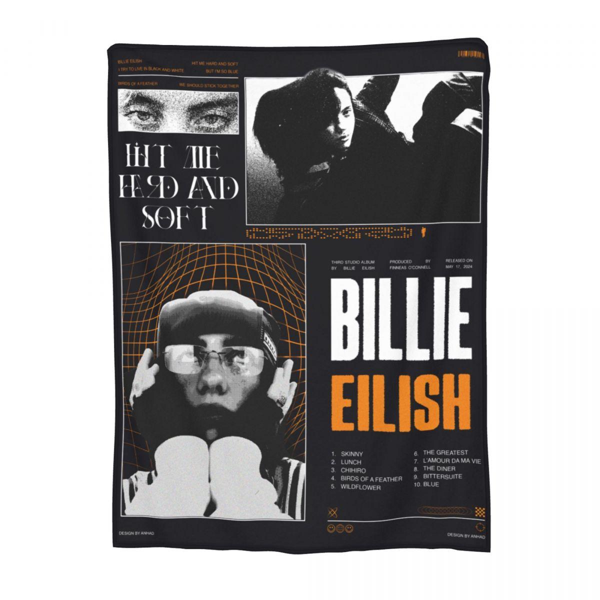 

Мерч Hit Me Hard And Soft Одеяло Флисовое одеяло Billies для кровати Уютное Супермягкое для машины Квилт 75x90cm