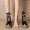 Foreign style small short boots women's shoes new spring and autumn versatile explosion British style Martin boots