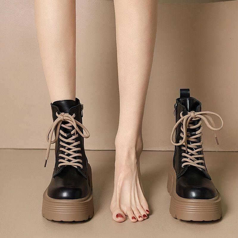 Foreign style small short boots women's shoes new spring and autumn versatile explosion British style Martin boots