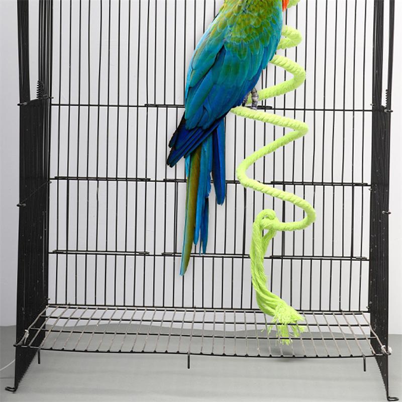 Creative Parrot Climbing Ladder Rotating Swing Bird Hanging Standing Rope Toys