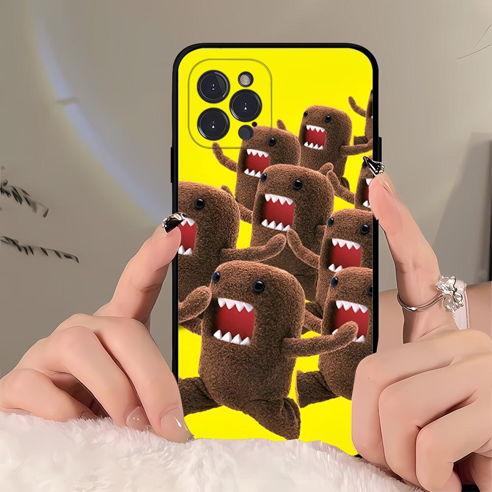 Cute Domo kun  Phone Case For iPhone 16 15 14 11 12 13 Mini Pro XS Max Cover 6 7 8 Plus X Funda Shell