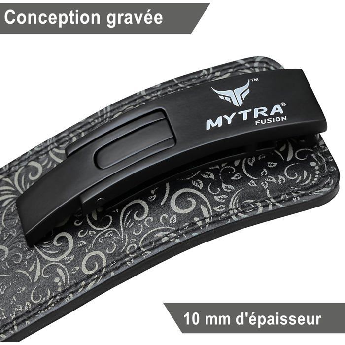 Ceinture de Musculation - Mytra Fusion - Taille S - 10 cm de Largeur - Confort Optimal - Durabilité Élevée