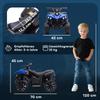 Kids Electric Quad 6V Kids Quad with Forward, Reverse Function, Music, LED Headlights Blue