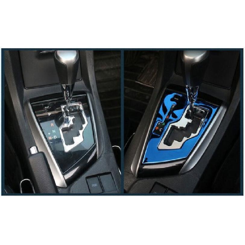 For Toyota Corolla 2014-2018 Blue Titanium Central Console Gear Shift Frame Trim