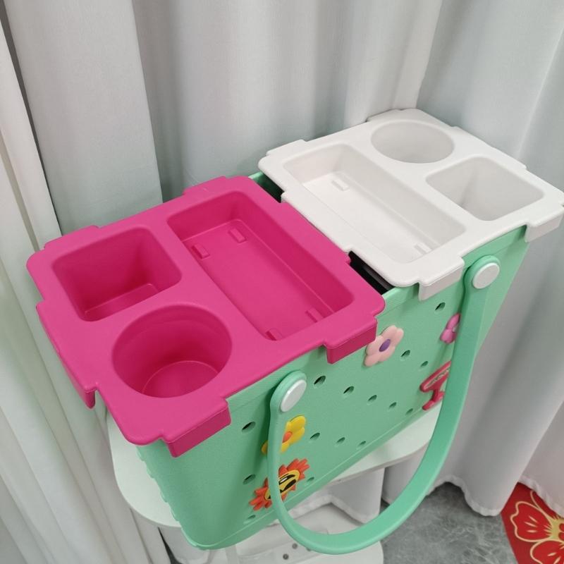 Toppers Schalen Zubehör für Strandtasche Oberer Becher Handyhalter Schale Aufbewahrung Deckel für Strandtasche Trennwand und Organizer Geschenk