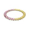 Millenia Two-Tone Design Crystal Necklace Women Necklace Pink Yellow 5616734