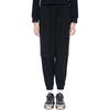 FILA Logo Embroidered Woven Tapered Sports Pants Women bottoms Black F11W219801F-BK