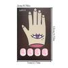 Flower Press On Nail Short Glittering Stick On Nail Glossy False Nail Set 24pcs Acrylic Nail For Various Occasion