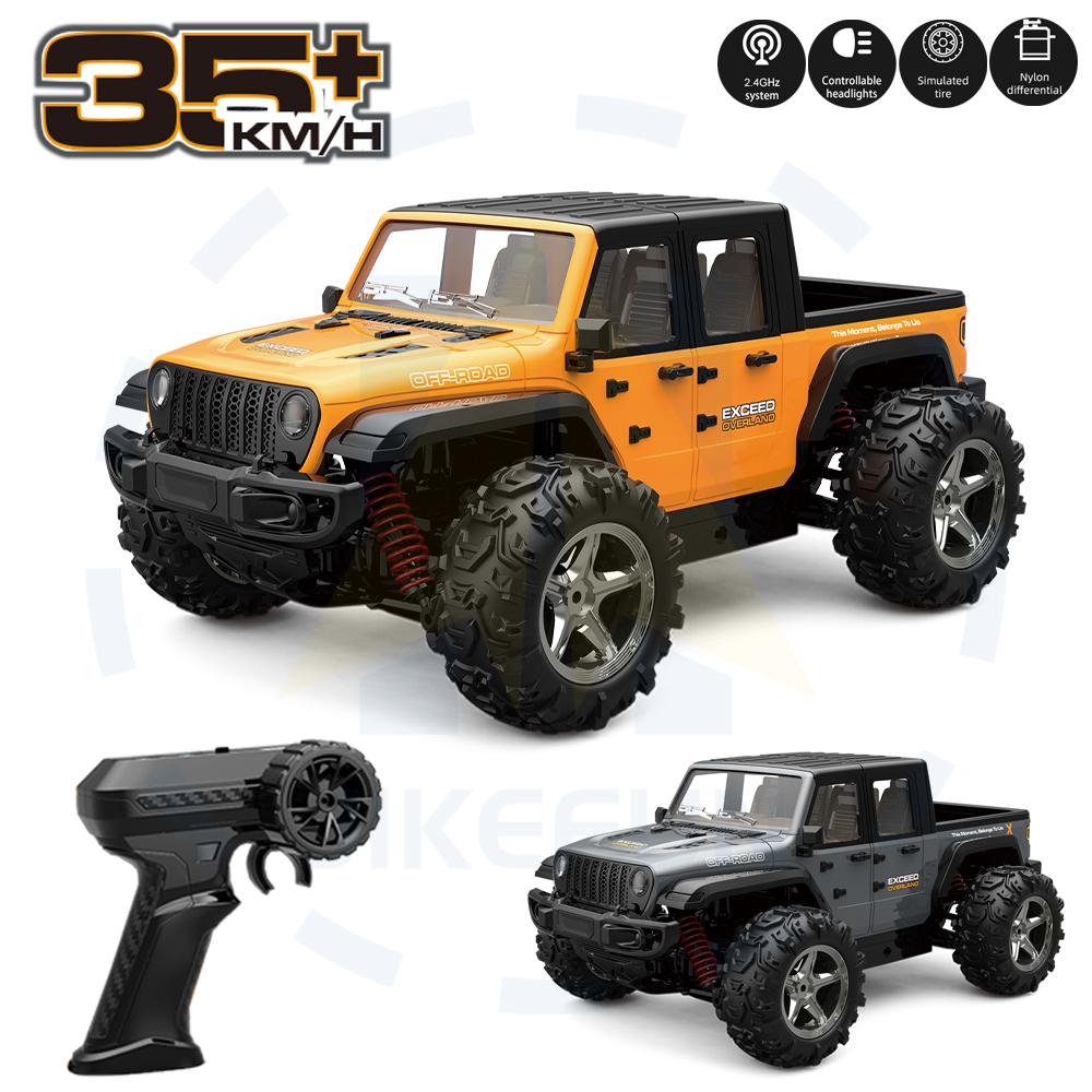 C8819 1:20 4WD RC Bil Offroad med LED-lys Fullskala Simulering Profesjonell 2.4G Fjernkontrollbiler Pickup Leke