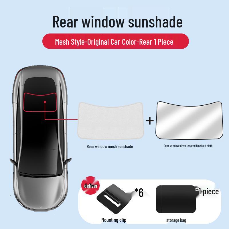 Leapmotor C01 Front & Rear Sunroof Two-Piece Silver-Coated Heat Insulation Sunshade Mesh