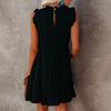Dámské šaty plus size bez rukávů letní šaty elegantní vintage dámské volánové plážové modré mini šaty vestido