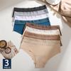 3Pcs Sexy Hollow Lace Panties Girl Underwear Ladies Briefs 8 Solid Color Seamless Soft Female Pantys Low Waist Lingeries