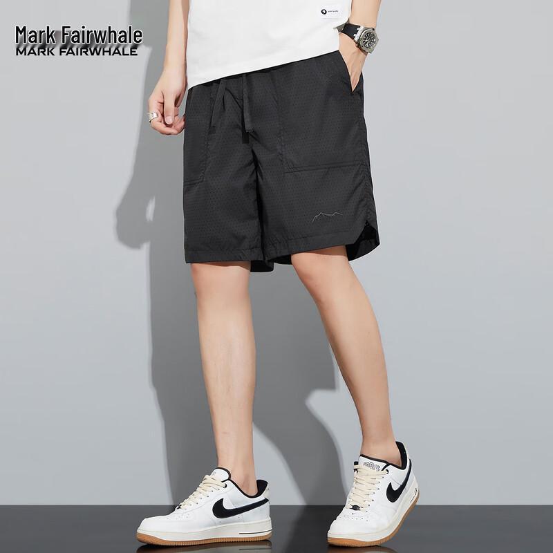 Mark Fairwhale Men's Ice Silk Straight-Leg Shorts