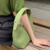 Solid Color PU Hobo Bag Large Capacity French Style Handbag Fashion Shoulder Bag  Travel