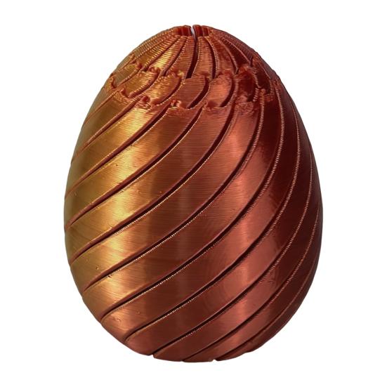 Huevo Giratorio Divertido Huevo de Pascua Espiral Impreso en 3D Figura Juguete Giratorio para Adultos Alivio del Estrés y la Ansiedad