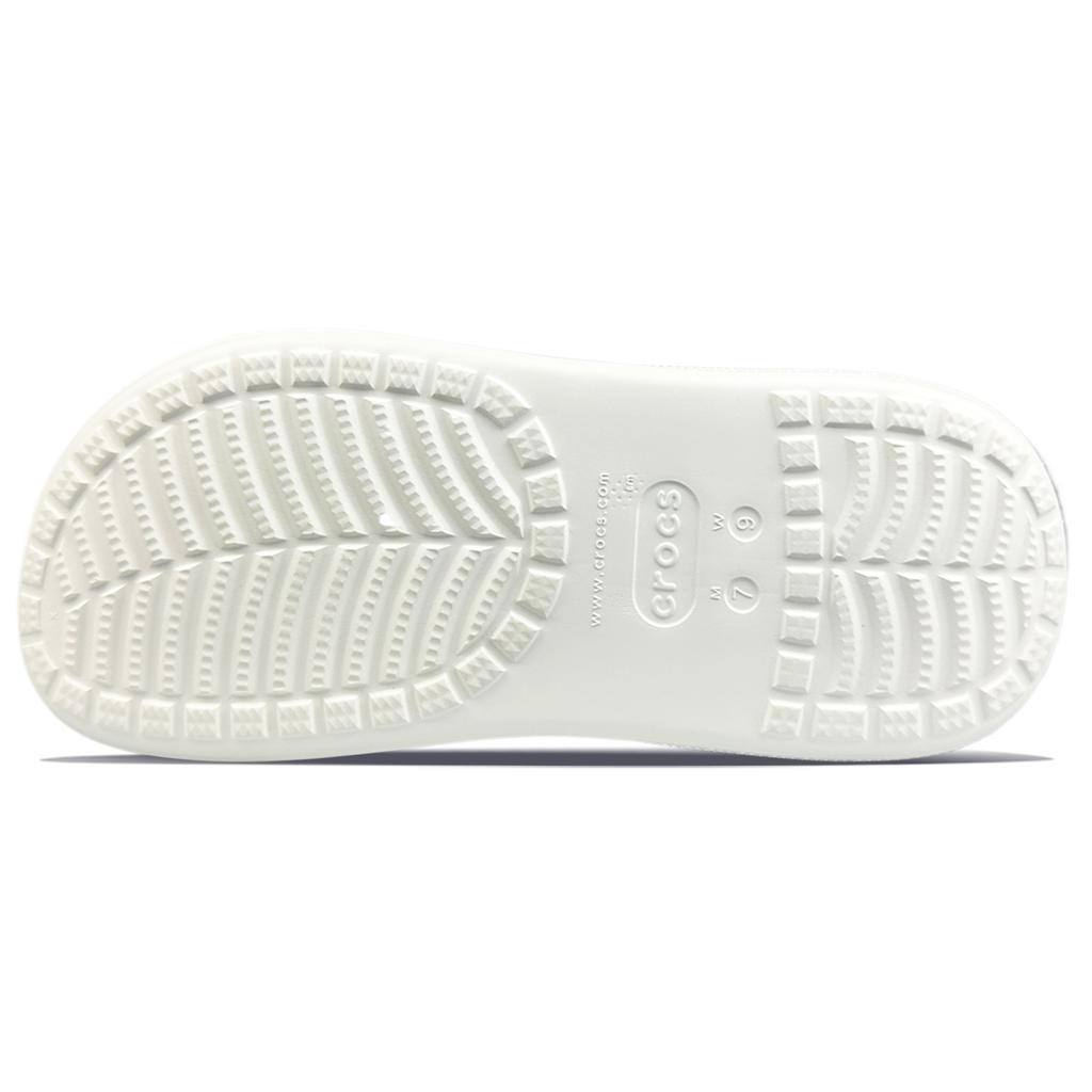 Crocs Crush Clog EVA BNK Cheese Ice Cream Simple and Comfortable Hole Shoes Unisex White Gift Box Model