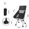 Zusammenklappbarer Mondstuhl Breite Basis Atmungsaktiver Klappsitz Kippsicheres Design Tragbarer Campinghocker Leichtgewicht für Strand Picknick Outdoor