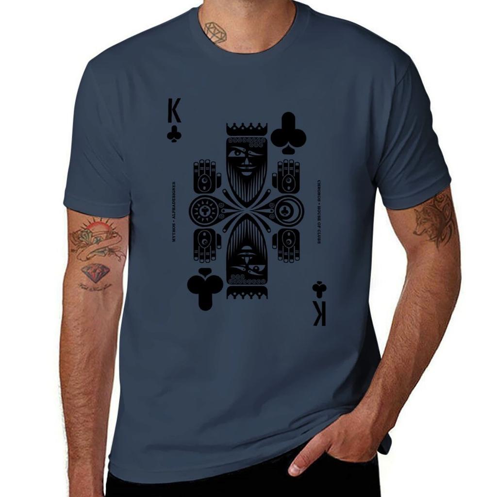 Chronos King Of Clubs Tshirt T Shirts For Unisex Graphic Vintage Tshirt