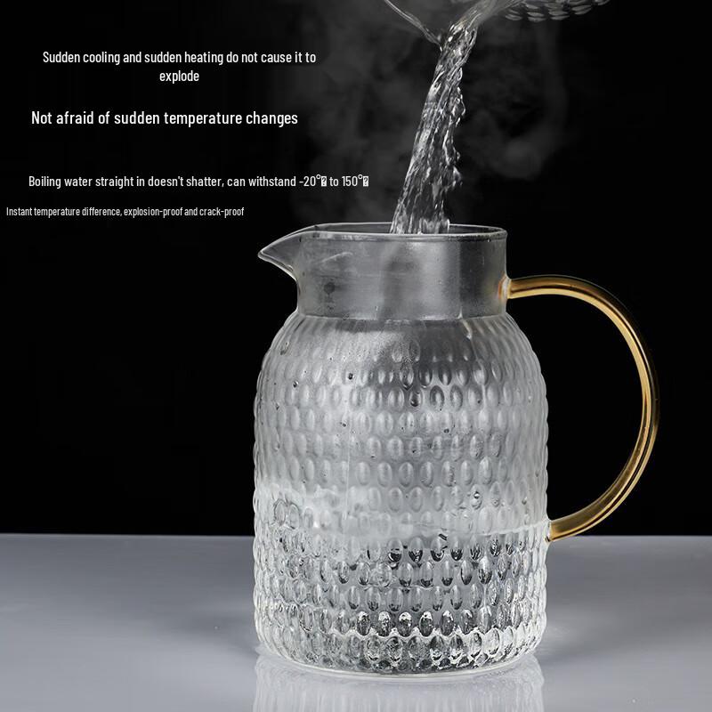 Glass Heat-Resistant Teapot and Cold Water Pitcher