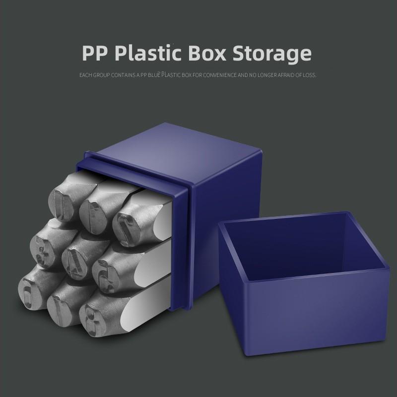 Number Letter Stamp Alloy Steel Stamp With Storage Box Punch Set Hardened Metal Leather Craft Embossing Handmade Carving Tool RE