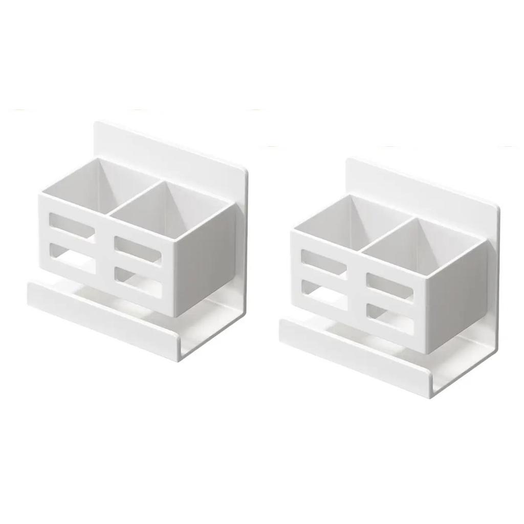 Wall Mounted Toothbrush Holder Cosmetic Storage Box For Comb Razor Punch-Free Bathroom Space Saving Accessories